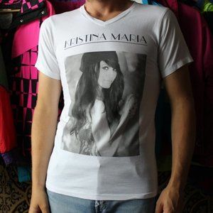 Kristina Maria Graphic V-Neck T-Shirt